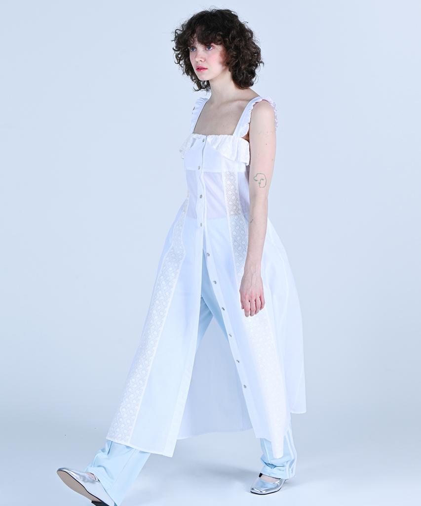 Wove Moment Fresh Cream Layer Dress White Wbdsop001Wh