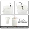 Brewing Auto Siphon, Stainless Steel Siphon Racking Cane with Carboy Clip, Homebrewer Easily Faster Transfer Wort from Container