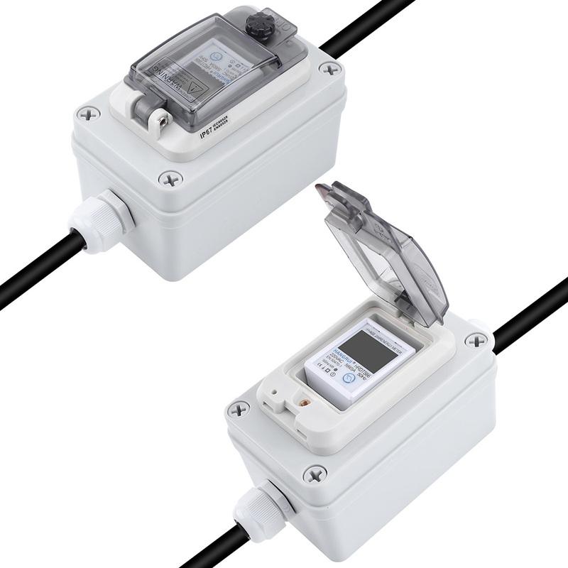 EU Mobile Digital Meter 220V 16A CEE Plug Socket with LED & Reset for Electric Vehicles yachts new energy vehicles.