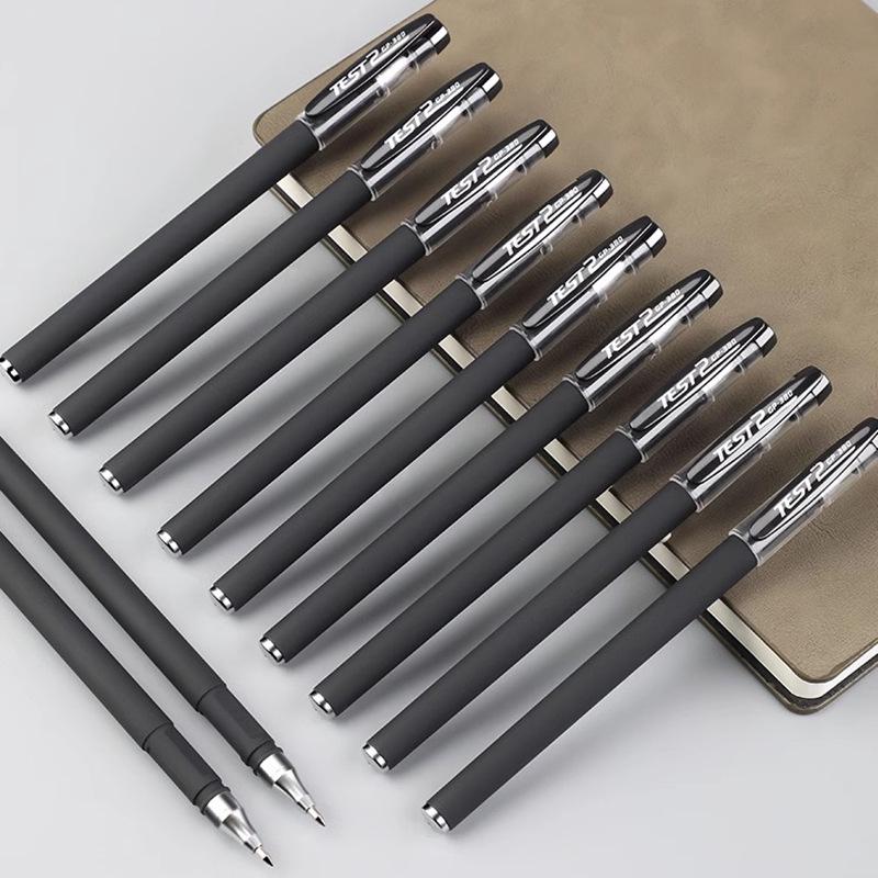 Student 0.5mm Black Gel Pen - Office Stationery Signing Pen
