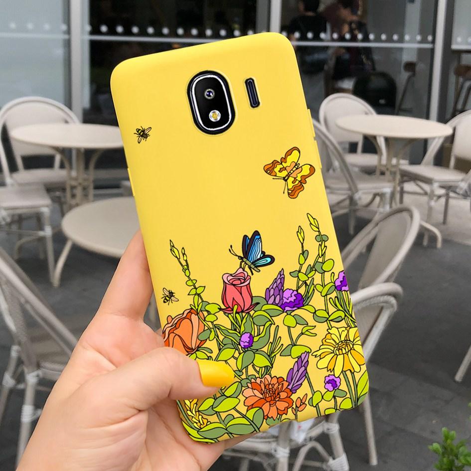 For Samsung Galaxy J4 J6 2018 EU Case SM-J400F J600F Lovely Cartoon Protective Skin Cover For Samsung J4 2018 J 4 J 6 Soft Coque