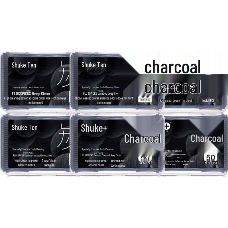 

Shuke Bamboo Charcoal Dental Floss Picks