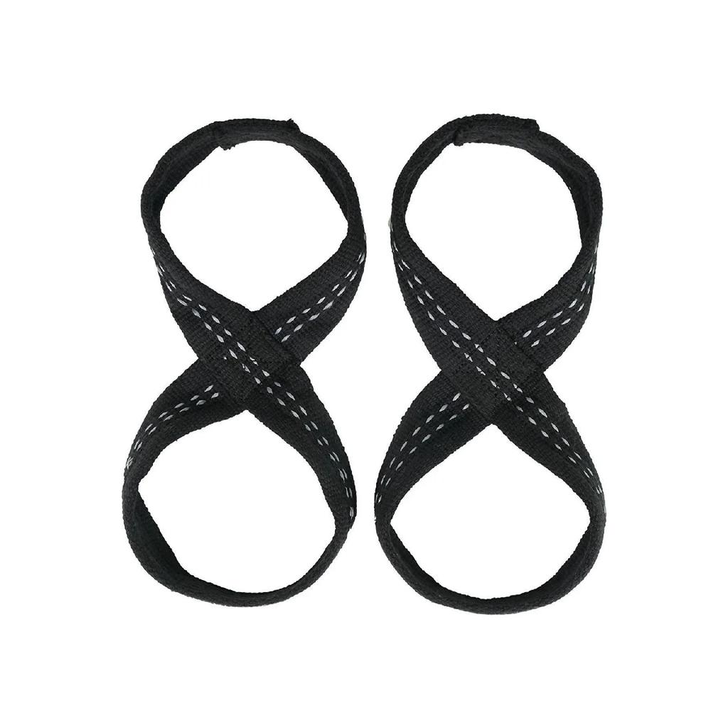 8 Loop Lifting Straps Gray (size L-xl)