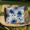 Painted Blue Print Creative Cushion Cover Soft Reversible Durable Pillow Cover MultiScene Use for Home Car Daily Comfort