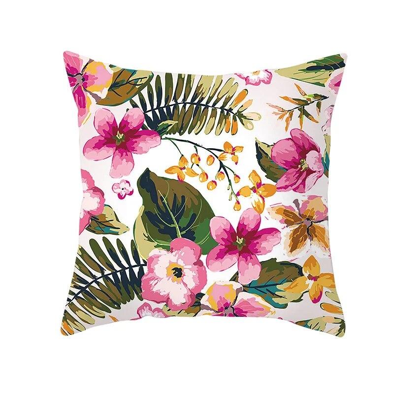 Bedroom Sofa Living Room Pillowcase Autumn Maple Leaf  Fresh Print Floral Plant Cushion Cover
