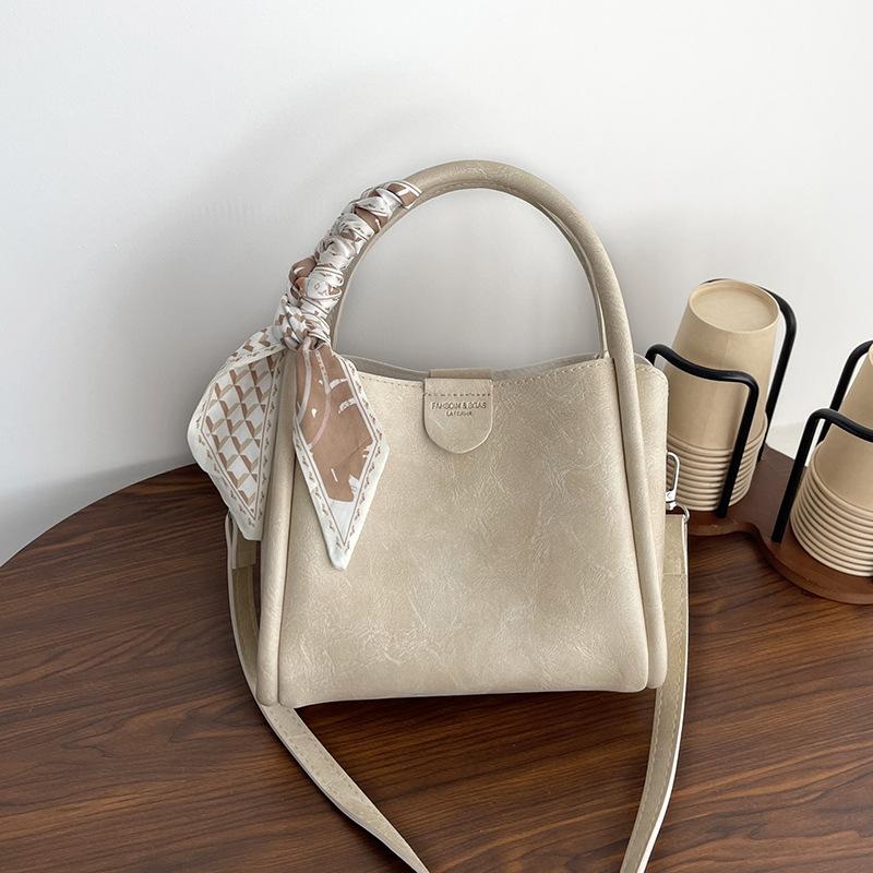 Nouă geantă tote portabilă, geantă de mesager simplă retro, geantă de umăr versatilă populară de mare capacitate pentru femei