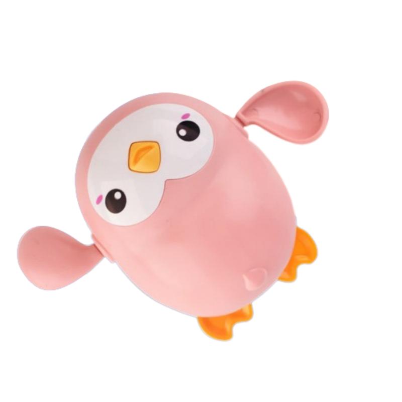 

Shower Toy Baby Playing Companion Penguin Whale Bath Toy Set Water Play Toys Pink Penguin