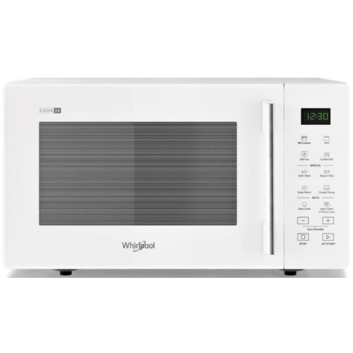 Four micro-ondes WHIRLPOOL MWP 254 W - Blanc - 950W - 24 à 29L - Contrôle électronique - Gril