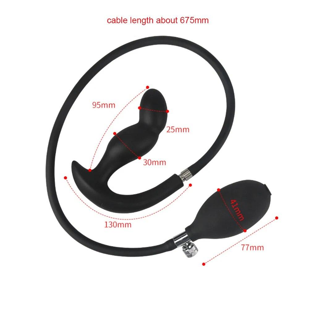 Prostata Massage Butt Plug Silikon Aufblasbare Anal Plug Anus Extender Dilatador Dildo Pumpe Super Große Erwachsene Sex Spielzeug