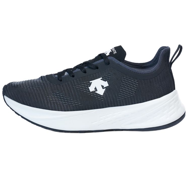 Descente Mono Comfortable Fabric Slip-Resistant Wear-Resistant Breathable Lightweight Low-Top Carbon Plate Casual Running Shoes D2232RRN01-BK