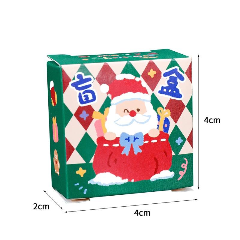 1/4 ks Vánoční slepý box klíčenka Roztomilá mini slepá krabička Vánoční DIY dekorace na batoh přívěsek Miniaturní klíčenka Dárkové překvapení