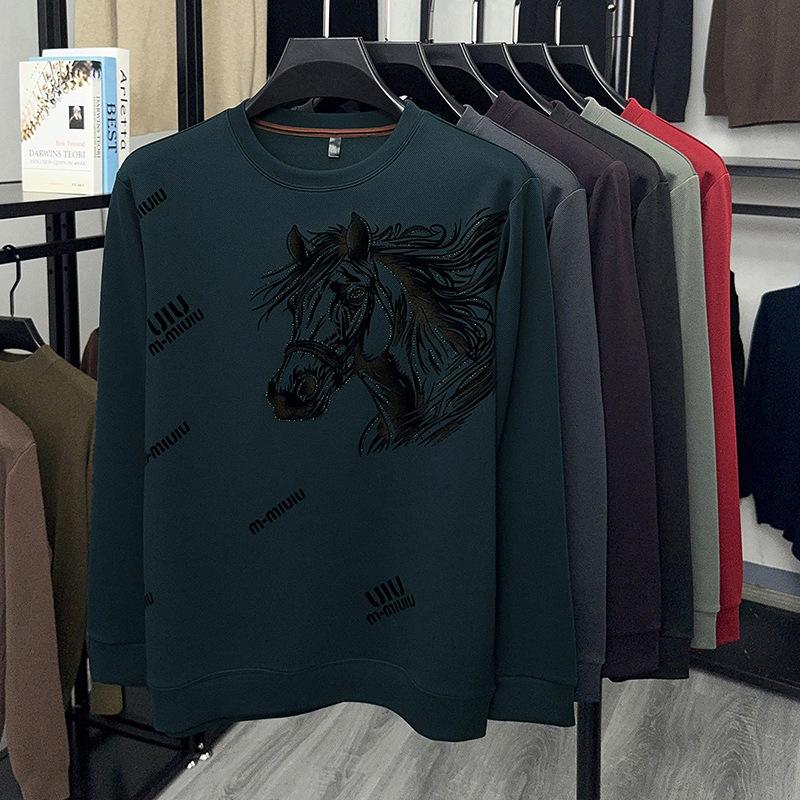 Men's Trendy Long Sleeve T-Shirt Personalized Hoodie