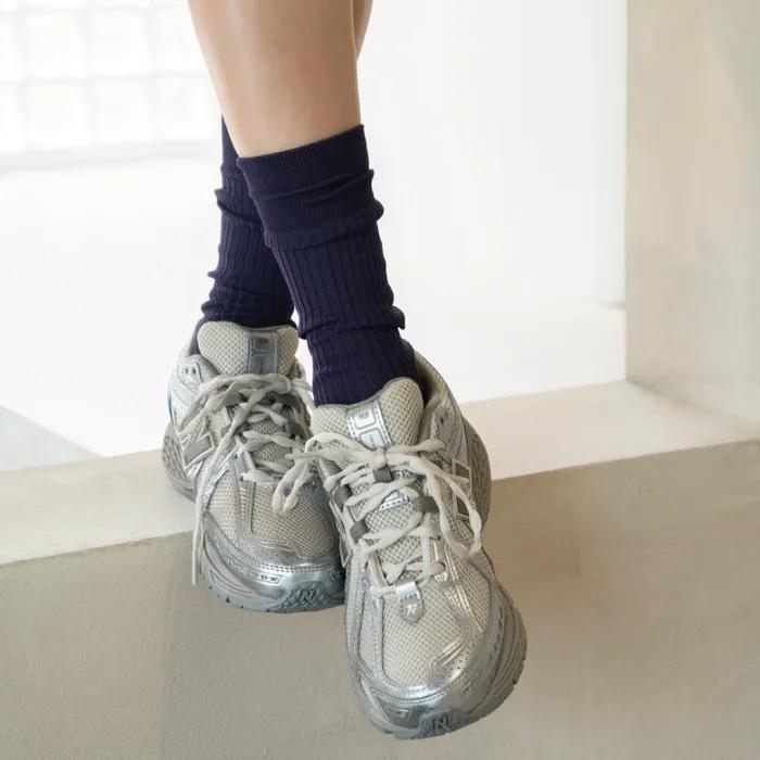 [hiig] no.198 vintage purple silket heart socks