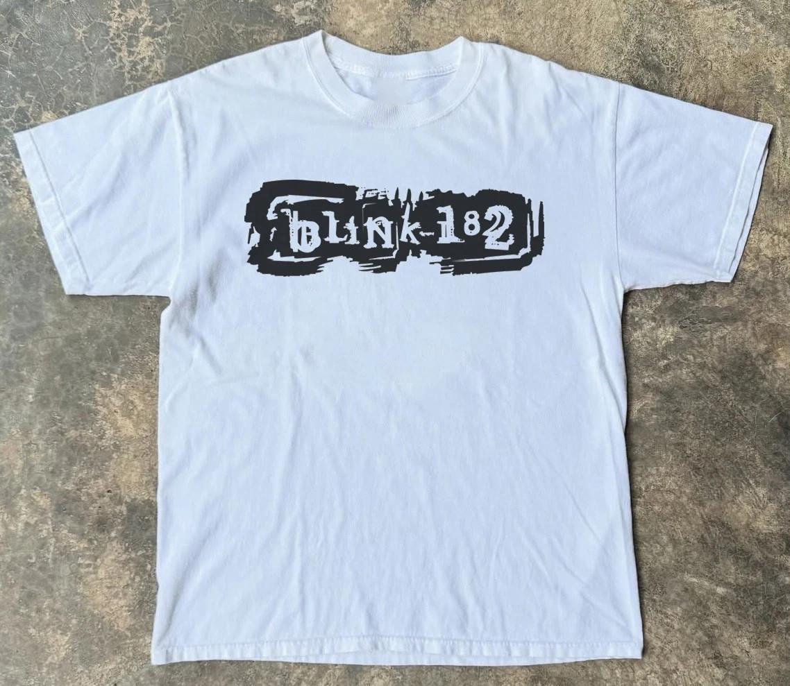 Редкая футболка с логотипом Blink 182, Унисекс черная футболка, Размеры S-4XL 4XL