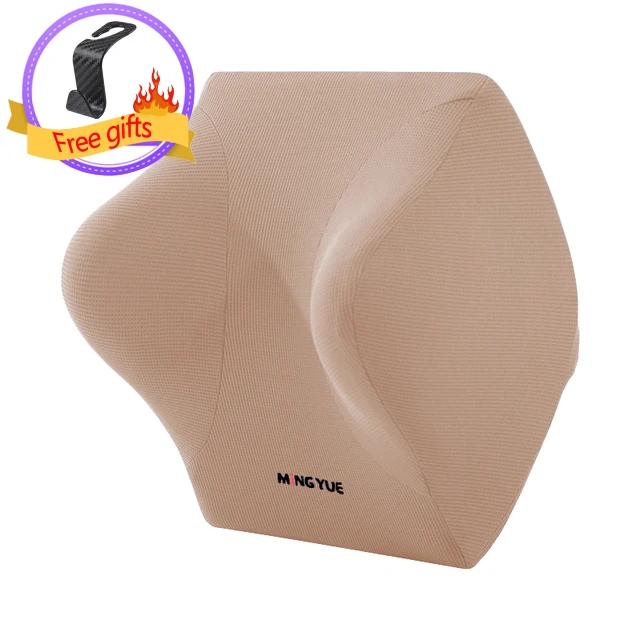 Car Neck Pillow Car Seat Lumbar Headrest Support Memory Foam Waist Neck Pillow Car Travel Back Support Car Interior Accessories