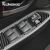 Aufkleber Für Subaru Impreza STI 2002 2003 2004 Auto Fensterheber Schalter Panel Taste Panel Abdeckung Trim Real Carbon Fiber
