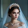 Bridal Rhinestone Crown Tiara European and American Heart Shaped Hair Crown Princess Banquet Dress Updo Hair Accessories