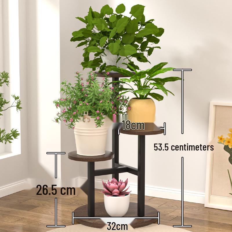 

Многоярусная кованая подставка для цветов и стеллаж для хранения для использования в помещении/на улице