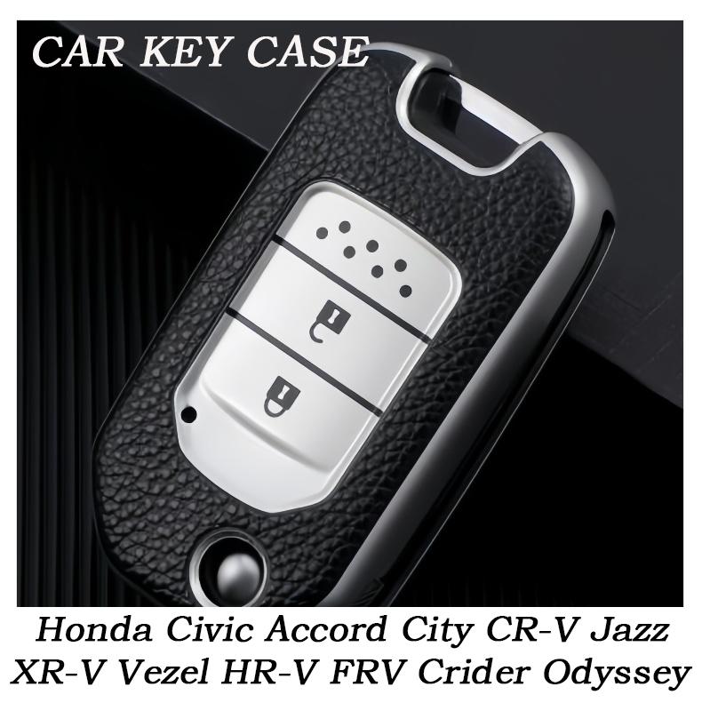 

New TPU Car Key Case Covers Shell for Honda Civic Accord City CR-V Jazz XR-V Vezel HR-V FRV Crider Odyssey Accessories model A червоний