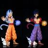 Super Saiyan GK Ultra Instinct Son Goku Figur aus PVC-Material mit beeindruckender Pose und Leuchtfunktion
