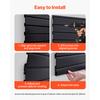 VEVOR 8/16/32sq.ft Slat Wall Paneling 2/4/8 x 4 ft PVC Garage Slatwall with DIY Cutting & Easy-to-Install Adjustable for Storage