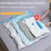 5Pcs Vacuum Storage Bags With Valve Folding Compressed Space Saving Clothes Storage Big Size For Towel Cloth Blanket