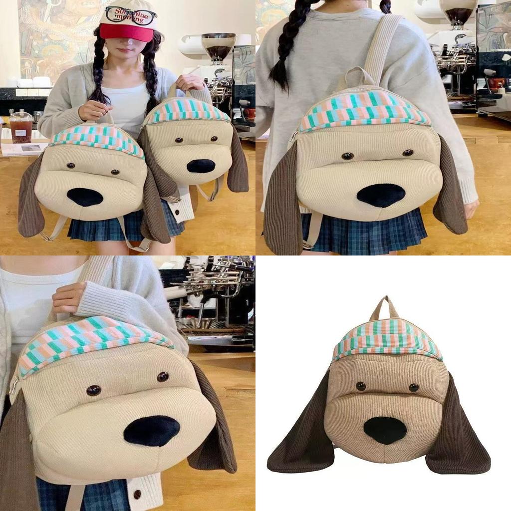 Hat Dog Cartoon Backpack For Girls Boys With Spacious Storage And Padded Straps