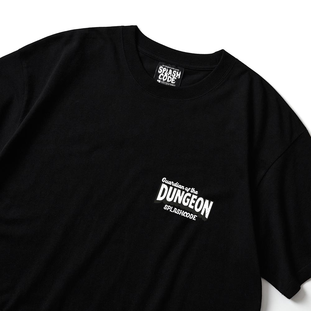 Seupeullaesikodeu Short Sleeve T-Shirt Black - Dungeon Guardian