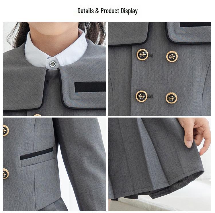 Girls' Casual Fashion Two-Piece Suit Set - Autumn Evening Dress