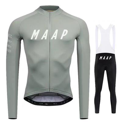 MAAP Long-sleeved Riding Suit Set Mountain Road Bike Bicycle Quick-drying Breathable Ice Silk Top Thin