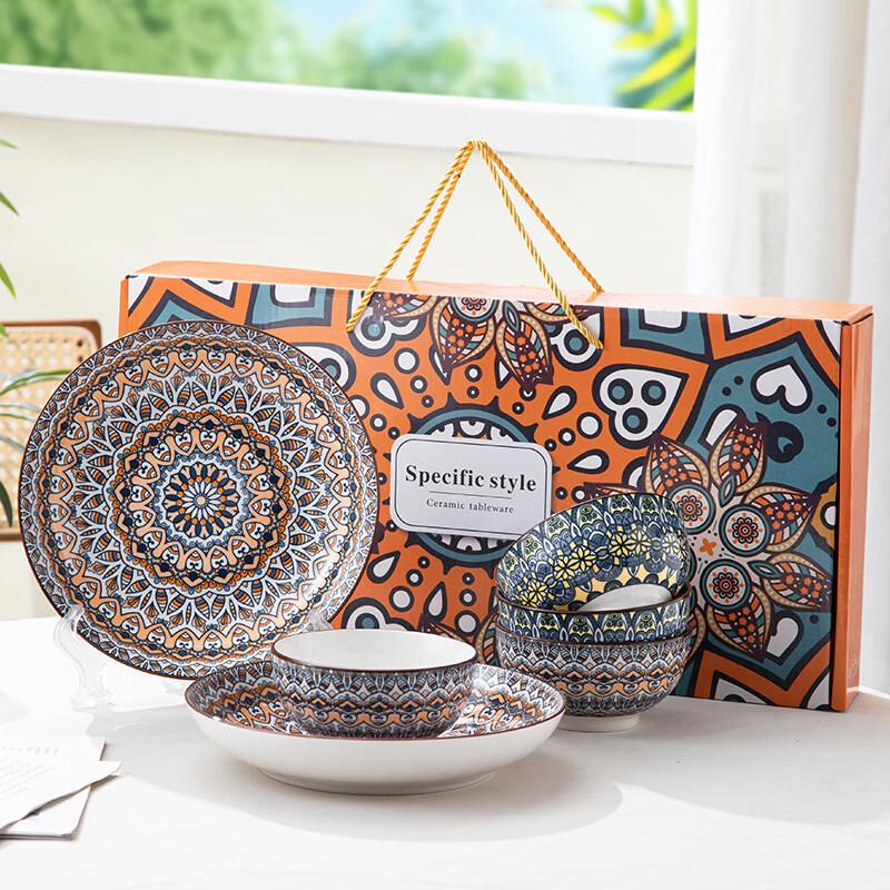 Богемный керамический набор посуды