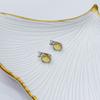 Silver Earrings with Citrine Nano 4.058ct (1962510)