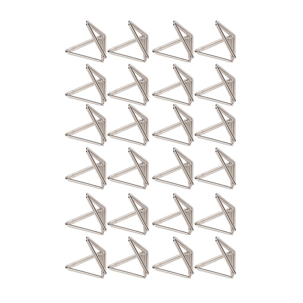 24 Pcs Card Clip Holder Triangular Simple Stylish Lightweight Portable Card Clips for Office File