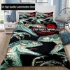 Dinosaur Jurassic Park 3D Print Bedding Set Single Twin Full Queen King Size Bed Set Adult Boys Bedroom Bedding Gift