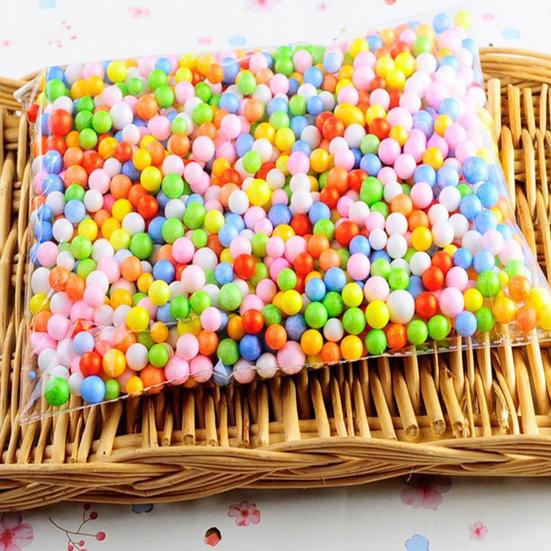 Polystyrene Bead Mini Non-fade Light Weight Bright Color Foam Bead for Gift Box Filling