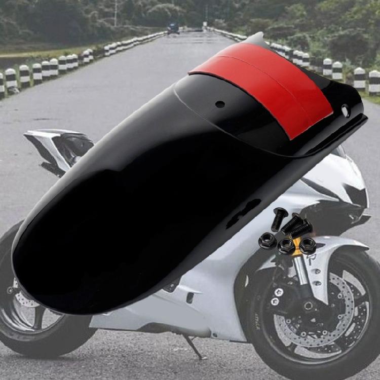 Daily Commute Front Mudguard Extender for XL883 XL1200 Motorcycles, Gloss Black ABS 30cm Cover Extension With Screw Mount and Adhesive Backing Fit