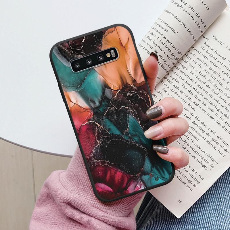 Color Luxury Marble Case For Samsung Galaxy S10 S 10 Plus S10E Fundas Soft TPU Protection Back Cover For Samsung S10 Shockproof