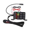 6 Gang Switch Panel LED Light Bar Circuit Control Box For Car RV Boat Marine UTV