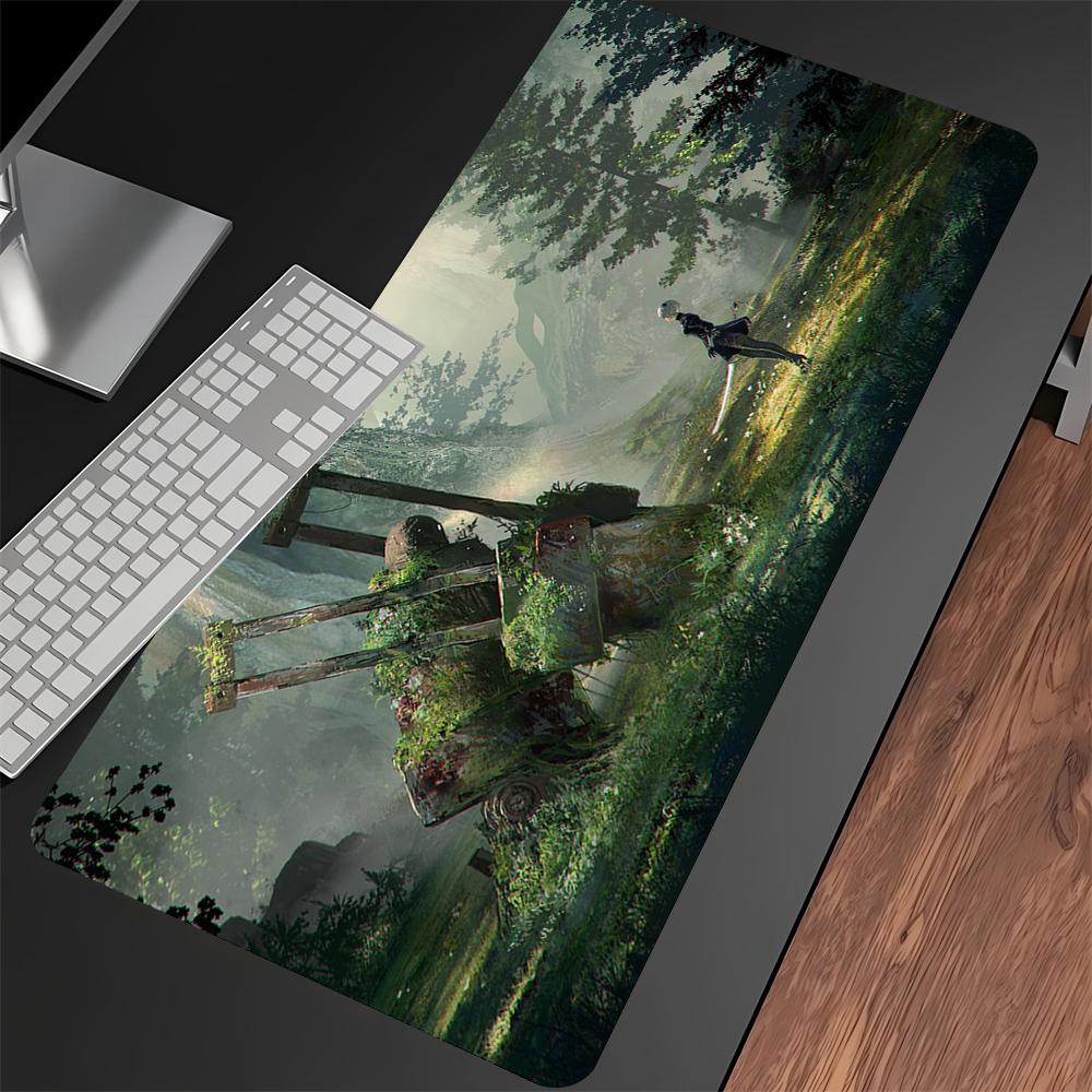Nier Automata 2b Gaming Mouse Pad Xxl 90x40cm Hd Print NonSlip Rubber Desk Mat For Pc Keyboard Gamer