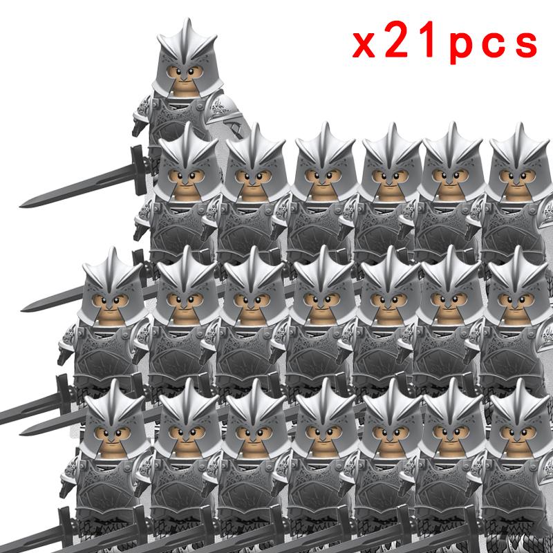 MOC Thrones Golden Armor Warrior Guard Jaime Lannister Barristan Selmy Meryn Trant Building Blocks Mini Action Figure Toys