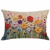 New Decorative Pillowcase 3D Three-dimensional Effect Floral Pillowcase Sofa Cushion Cover Digital Printing