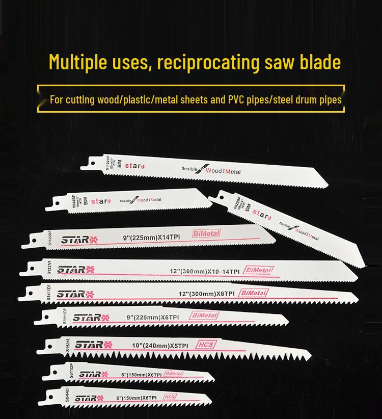 Multifunctional Bimetal Reciprocating and Jigsaw Saw Blade S1122BF for Woodworking
