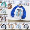 2025 Boys' Color Block Flashing Lights Cartoon Pullover Sweatshirt