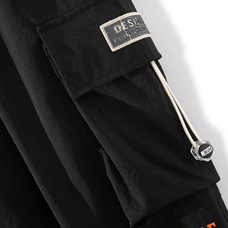 PLAYBOY Men's Casual Breathable Elastic Tapered Cargo Pants