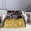 Game Monster Hunter Dragon Blanket for Children, Flannel Blanket, Soft and Comfortable, Home and Travel, High Quality