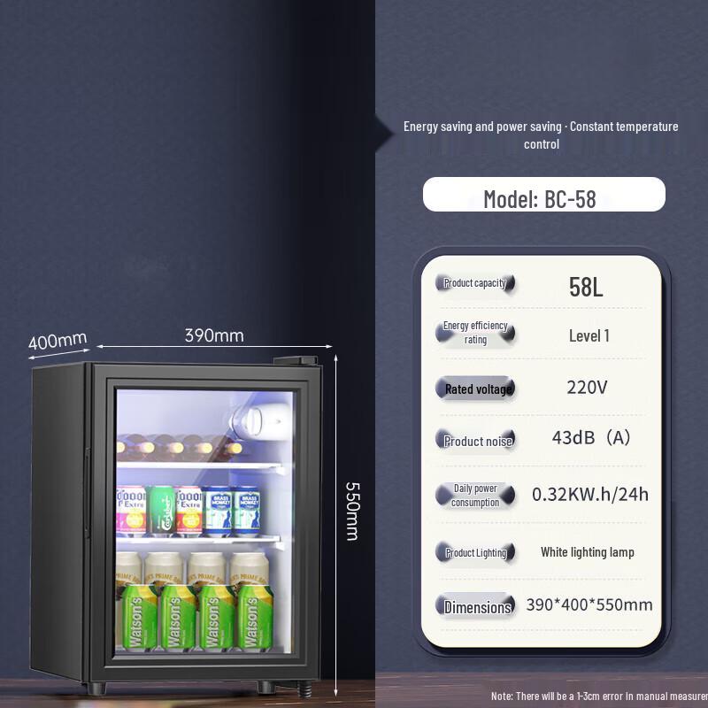 Small Transparent Refrigerator Three-Layer Accessory