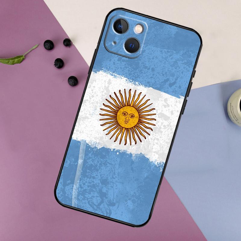 Argentina Flag Case For iPhone 16 15 14 13 12 11 Pro Max Mini X XR XS Max 7 8 Plus 2 Bumper Cases Cover