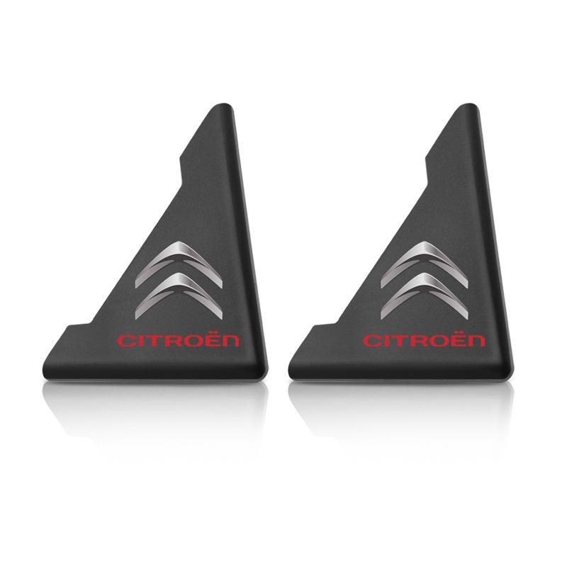 2pcs Car Door Corner Anti-collision Protector Sticker Auto Stickers For Citroen e-C3 e-C4 C5X C3 C1 C-Elysee C4 Aircross Cactus ajx256