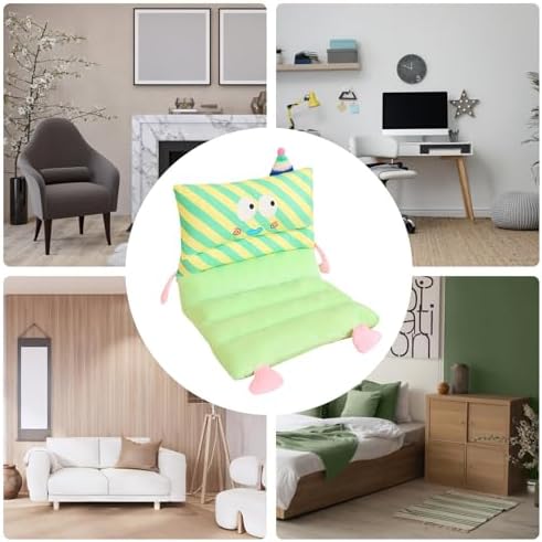 Cute Kids’ Seat Cushion – Gaming Chair Pad with Backrest – Comfortable Floor Cushion for Bedrooms, Living Rooms