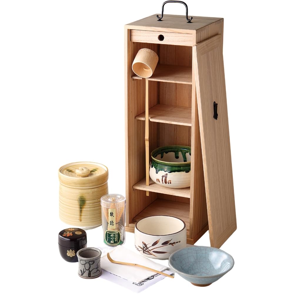 

Matcha x x White Paulownia with a Set of Tanzaku Summer Bowl and Lid Mino Winter Water and Water Seto Made in Ale-net Bowl, W12.2 D12.2 H7.8cm, Wood,